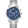 Srebrny zegarek męski Guess Parker z bransoletką GW1006G1