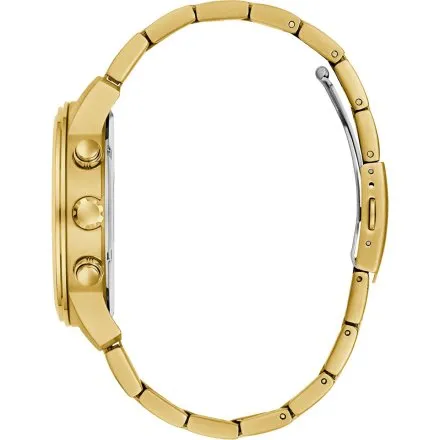 Złoty zegarek męski Guess Parker z bransoletką multidata GW1006G2