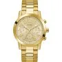 Złoty zegarek męski Guess Parker z bransoletką multidata GW1006G2