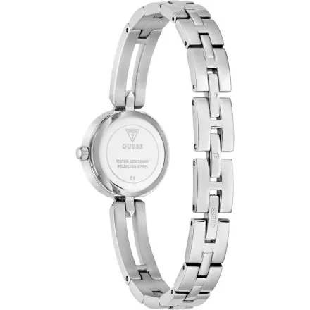 Guess Cassidy srebrny zegarek damski na bransolecie kryształki GW1016L1