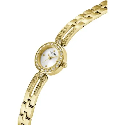 Guess Cassidy złoty zegarek damski na bransolecie kryształki GW1016L2