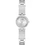 Guess Holly srebrny zegarek damski na bransolecie ze zdobieniami GW1017L1