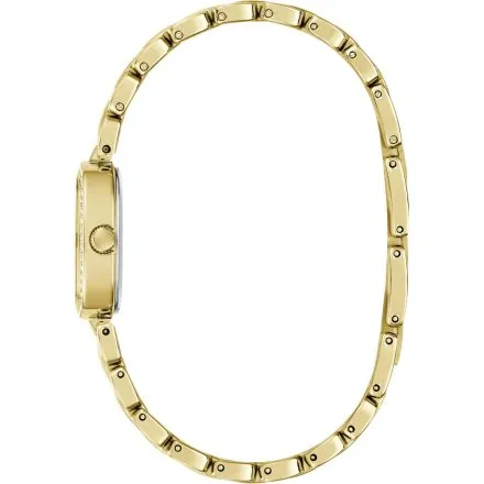 Guess Hazel złoty zegarek damski na bransolecie kryształki GW1018L2