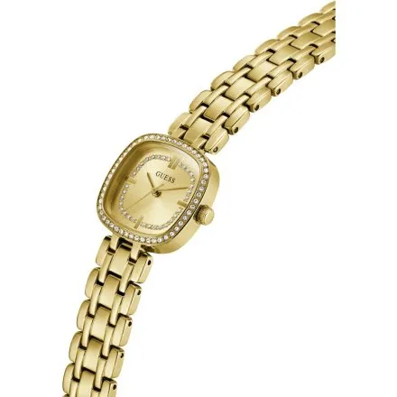 Guess Hazel złoty zegarek damski na bransolecie kryształki GW1018L2