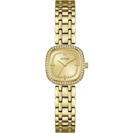 Guess Hazel złoty zegarek damski na bransolecie kryształki GW1018L2
