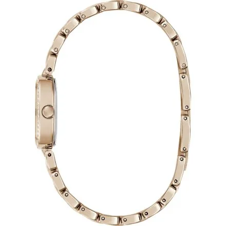 Guess Hazel różowozłoty zegarek damski na bransolecie kryształki GW1018L4