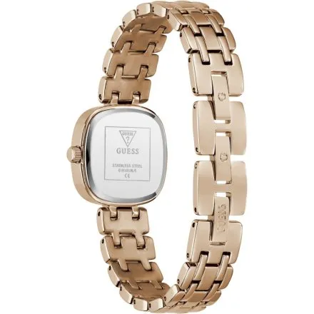 Guess Hazel różowozłoty zegarek damski na bransolecie kryształki GW1018L4