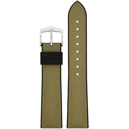 Zielono-czarny pasek do zegarka 20 mm HIRSCH Arne 0925090040-2-20 (L)