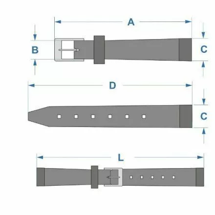 Zielono-czarny pasek do zegarka 20 mm HIRSCH Arne 0925090040-2-20 (L)