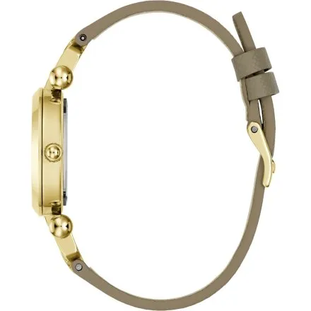 Guess Ginger złoty zegarek damski na pasku z logo GW1021L2