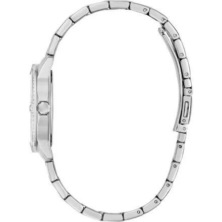 Guess Colette srebrny zegarek damski na bransolecie kryształki GW1027L1