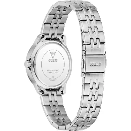 Guess Colette srebrny zegarek damski na bransolecie kryształki GW1027L1