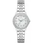 Guess Colette srebrny zegarek damski na bransolecie kryształki GW1027L1