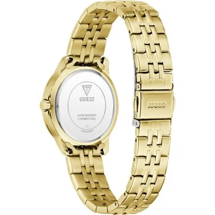 Guess Colette złoty zegarek damski na bransolecie kryształki GW1027L2
