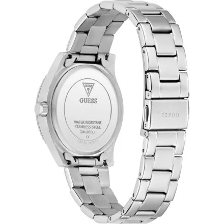 Guess Mariana srebrny zegarek damski z błyszczącą tarczą GW1035L1