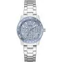 Guess Mariana srebrny zegarek damski z błyszczącą tarczą GW1035L1