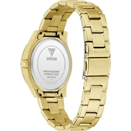 Guess Mariana Zegarek damski złoty z błyszczącą tarczą GW1035L2