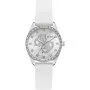 Guess Ava zegarek damski srebrny z błyszczącą tarczą GW1042L1