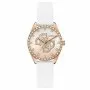 Guess Ava zegarek damski różowozłoty z błyszczącą tarczą GW1042L4
