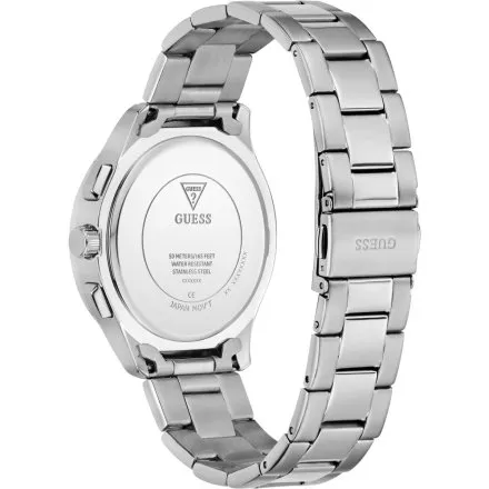 Guess Palmer zegarek męski na bransolecie srebrny multidata GW1048G1