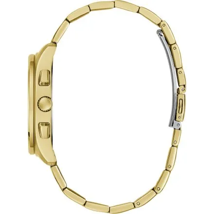 Guess Palmer zegarek męski na bransolecie złoty z granatową tarczą GW1048G2