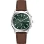 Guess Palmer zegarek męski na pasku zielona tarcza multidata GW1049G1