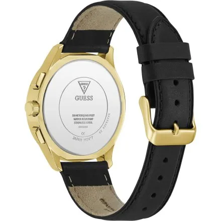Guess Palmer zegarek męski na pasku czarna tarcza multidata GW1049G2