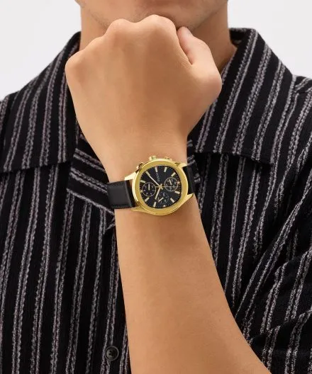 Guess Palmer zegarek męski na pasku czarna tarcza multidata GW1049G2