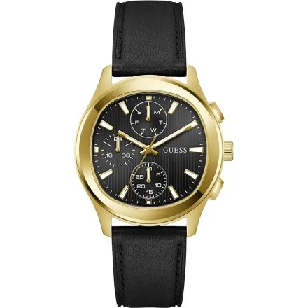 Guess Palmer zegarek męski na pasku czarna tarcza multidata GW1049G2