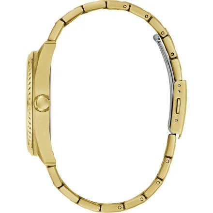 Guess Camden zegarek męski na bransolecie złoty z zieloną tarczą GW1051G2