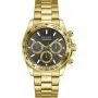 Guess Arthur zegarek męski na bransolecie złoty chronograf GW1058G2