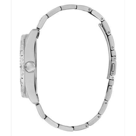 Guess Velocity srebrny zegarek męski zielona tarcza multidata GW1061G1