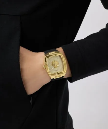 Guess Phoenix zegarek męski złoty na pasku błyszczący GW1066G2
