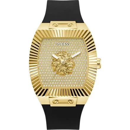 Guess Phoenix zegarek męski złoty na pasku błyszczący GW1066G2
