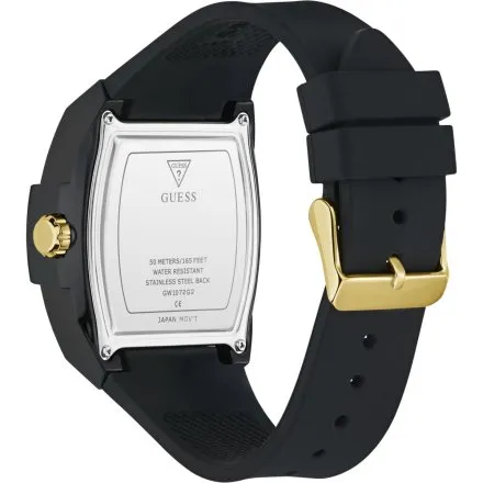 Guess Phoenix zegarek męski czarny na pasku masywny GW1072G2