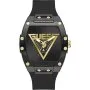 Guess Phoenix zegarek męski czarny na pasku masywny GW1072G2