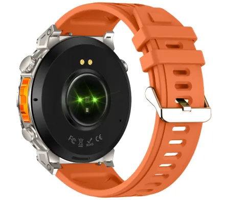Smartwatch męski Rubicon RNCF52 srebrny rozmowy kompas latarka SMARUB409