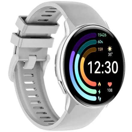 Rubicon RNCF51 srebrny smartwatch Amoled z funkcją rozmowy SMARUB399