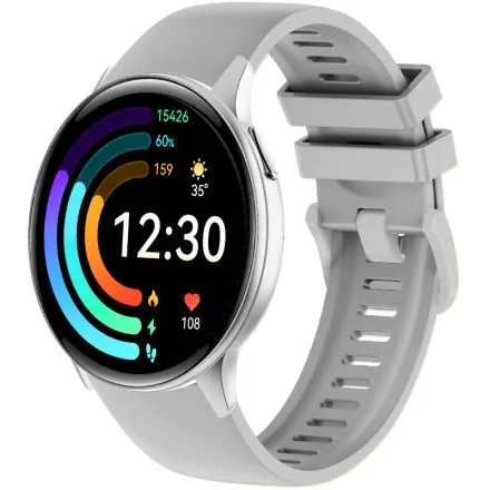 Rubicon RNCF51 srebrny smartwatch Amoled z funkcją rozmowy SMARUB399
