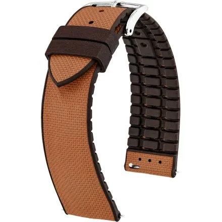 Jasnobrązowy pasek do zegarka 22 mm HIRSCH Arne 0921090070-2-22 (L)