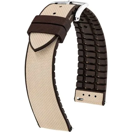 Beżowy pasek do zegarka 20 mm HIRSCH Arne 0921090090-2-20 (L)
