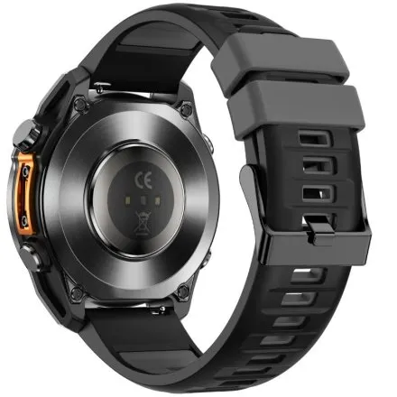 Smartwatch męski Rubicon RNCF54 czarny z bransoletą i 2 paskami w zestawie SMARUB401