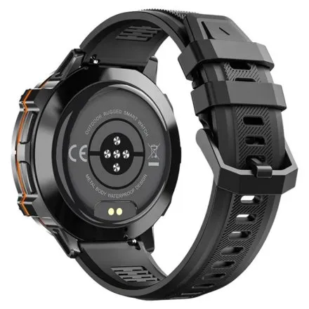 Smartwatch męski Rubicon RNCF40 czarny Amoled super bateria SMARUB389