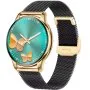 Rubicon RNCF30 smartwatch damski złoty z czarną bransoletą SMARUB345