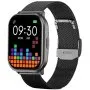 Rubicon RNCF34 czarny smartwatch z funkcją rozmowy prostokąt SMARUB351