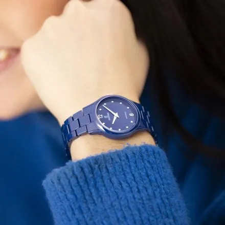 Festina Ceramic zegarek damski na granatowej bransolecie 20751/5