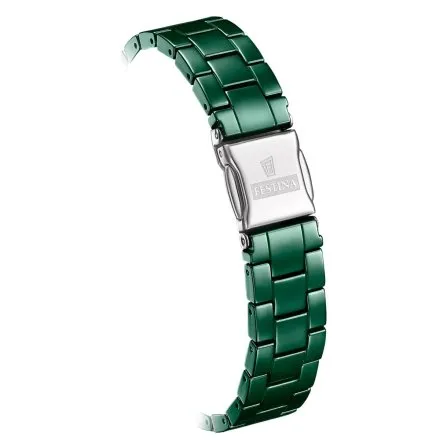 Festina Ceramic zegarek damski na zielonej bransolecie 20751/6