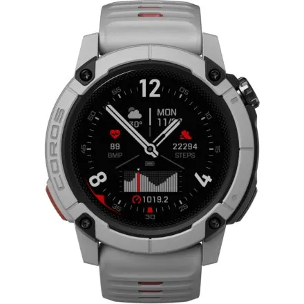 Coros Nomad Ash szaro-czerwony smartwatch z GPS