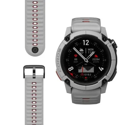 Coros Nomad Ash szaro-czerwony smartwatch z GPS