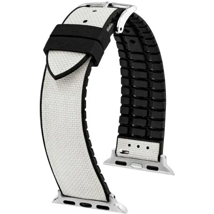 Szaro-czarny Pasek Hirsch Apple Watch 20 mm HIRSCH Arne do Smartwatcha Apple Watch 0925090030AD-2-20